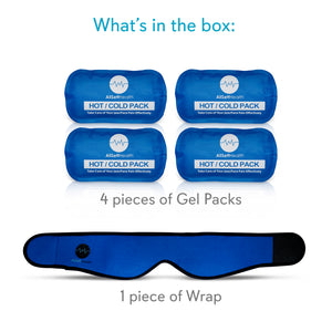 Reusable Hot or Cold Gel-Pack with Stretch Wrap