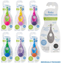 Load image into Gallery viewer, 6 Pack - Baby Toothbrush, 0-2 Years, Soft Bristles, BPA Free | Toddler Toothbrush, Infant Toothbrush, Training Toothbrush, Includes Free Toothbrush Holder