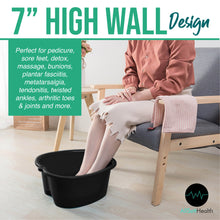 Load image into Gallery viewer, Foot Soaking Bath Basin – Large Size for Soaking Feet | Pedicure and Massager Tub for At Home Spa Treatment | Callus, Fungus, Dead Skin Remover