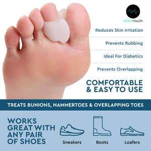 Toe Separators and Spreaders for Bunion - Hammer Toe Straightener