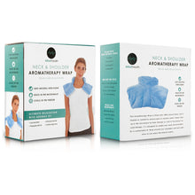Load image into Gallery viewer, Microwavable Heating Pad for Neck and Shoulders - Weighted Hot & Cold Plush Wrap Pad, Deep Pressure Relief, Herbal Aromatherapy, Comfort Fit Design - 3lbs