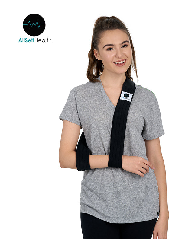 Arm Sling Shoulder Immobilizer- Adjustable Arm Support Strap for Broken Arm Immobilizer