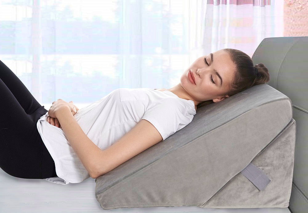 Bed Wedge Pillow for Sleeping - Folding Memory Foam Incline Cushion Sy –  All Sett Health